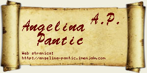 Angelina Pantić vizit kartica